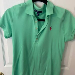 Ralph Lauren green polo shirt L